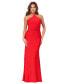 Фото #1 товара Women's Halterneck Tie-Back Sleeveless Gown