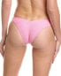 Фото #2 товара Frankies Bikinis Enzo Ribbed Bikini Bottom Women's Pink Xl