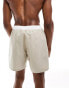 Фото #2 товара ASOS DESIGN swim shorts with cargo pocket in mid length in stone