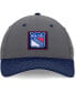 Фото #3 товара Men's Gray/Navy New York Rangers 2024 Stanley Cup Playoffs Locker Room Adjustable Hat