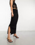 Noisy May bodycon maxi skirt in black Черный, XS - EU 34 - фото #1