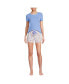 Фото #3 товара Women's Knit Pajama Short Set Short Sleeve T-Shirt and Shorts