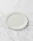 French Perle Groove Collection 16" White Oval Platter