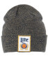 Шапка мужская Miller Lite Flat Knit Cuffed Beanie Синий - фото #4