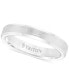 ფოტო #1 პროდუქტის Men's White Tungsten Carbide Ring, Wedding Band (3mm)