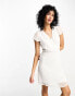 Фото #1 товара Vila dobby mini dress in white