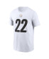 Фото #2 товара Men's Najee Harris White Pittsburgh Steelers Player Name and Number T-shirt