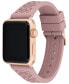 Фото #3 товара Ремешок Coach Pink Rubber Apple Watch