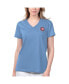 ფოტო #1 პროდუქტის Women's Light Blue Chicago Cubs Game Time V-Neck T-shirt
