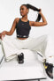 Фото #5 товара Sportswear Logolu Bantlı Crop Top Siyah Kısa Atlet