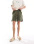 ASOS DESIGN oversized shorts in green