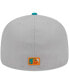 Фото #5 товара Men's Gray, Teal Atlanta Braves 59FIFTY Fitted Hat