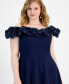 Фото #3 товара Trendy Plus Size Ruffled Off-The-Shoulder Dress