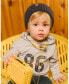 ფოტო #2 პროდუქტის Big Boys Super Soft Hooded T-Shirt With Print Gray Stripe