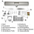 Aica Duschrinne 2 in 1 befliesbar 40cm