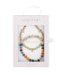 ფოტო #4 პროდუქტის Multi Color Quartz Godmama Stone and Beaded Stretch Bracelet Set