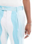 Фото #3 товара Viggo suit trousers in wave print in light blue