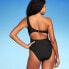 Фото #2 товара Women's Ribbed One Shoulder Cut Out One Piece Swimsuit - Shade & Shore Black XL
