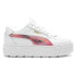 Фото #2 товара Puma Karmen Rebelle Vivid Dream Lace Up Womens White Sneakers Casual Shoes 3930