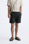 Linen - cotton bermuda shorts