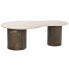 Фото #1 товара Кофейный столик DKD Home Decor Бежевый Темно-коричневый Камень Древесина манго 120 x 70 x 42 cm