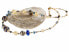 Фото #1 товара Уникальное колье Egypt Romance с золотом 24 карата и серебром в жемчуге Lampglas NER1