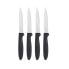 Knife Set Black Silver Stainless steel Plastic 19,5 x 2 x 1 cm (12 Units)
