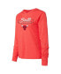 Фото #3 товара Women's Red Chicago Bulls Meter Pullover Hoodie and Pants Set