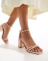 Truffle Collection block heel sandals in beige