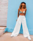 Фото #4 товара Juniors' What A Vibe Cotton Beach Pants