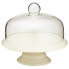 KITCHENCRAFT Ceramic Cake Stand With Glass Dome Transparent / White - фото #1