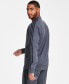 Фото #2 товара Men's Tricot Heathered Logo Track Jacket