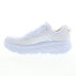 Фото #5 товара Hoka Bondi 7 1110518-WWH Mens White Canvas Lace Up Athletic Running Shoes