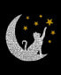 ფოტო #2 პროდუქტის Women's Premium Word Art Cat Moon Flowy Tank Top