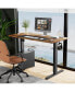 Electric Height Adjustable Standing Desk, Sit To Stand Ergonomic Computer Desk, Brown, 40" X 24"