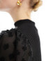 Фото #6 товара New Look 2 in 1 knitted top in black