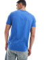 GANT shield logo front print t-shirt in mid blue