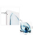 Blue Magnolia x-ray Frameless Free Floating Tempered Glass Panel Graphic Wall Art, 24" x 24" x 0.2"