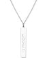 Фото #1 товара Sarah Chloe engraved Love Bar Pendant Necklace in 14k Gold over Silver, 18" (also available in Sterling Silver)