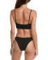 Фото #2 товара Hunza G 2Pc Bonnie Bikini Set Women's Black Os