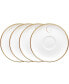 Фото #1 товара Golden Wave Set of 4 Saucers, Service For 4