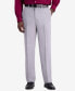 Фото #4 товара J.m. Haggar Men Premium Classic-Fit 4 Way Stretch Dress Pants Light Grey 36Wx32L