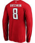 Фото #3 товара Men's Alexander Ovechkin Red Washington Capitals Authentic Stack Name and Number Long Sleeve T-shirt
