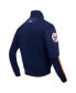 ფოტო #4 პროდუქტის Men's Navy Detroit Tigers Fast Lane Full-Zip Track Jacket