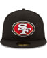 Фото #3 товара Men's Black San Francisco 49ers Team 59FIFTY Fitted Hat