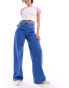 Stradivarius wide leg jeans in blue