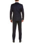 Zanetti Porto Wool-Blend Suit With Flat Front Pant Men's Blue 44R