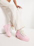 Good News Juice high top chunky trainers in pink