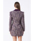 ფოტო #3 პროდუქტის Women's Tweed Blazer Dress