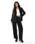 Фото #1 товара Calvin Klein Jeans Soft Crepe Pinstripe Trousers in Black Pinstripe